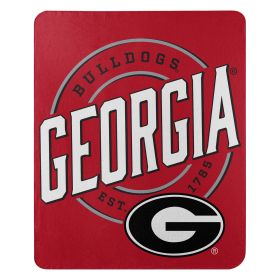 Georgia OFFICIAL NCAA "Campaign" Fleece Throw Blanket; 50" x 60"